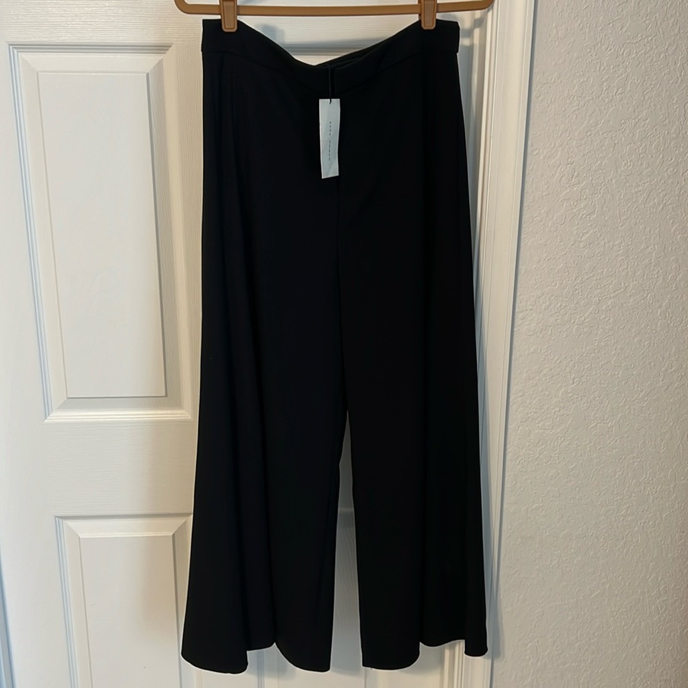 Zara, black palazzo pants.